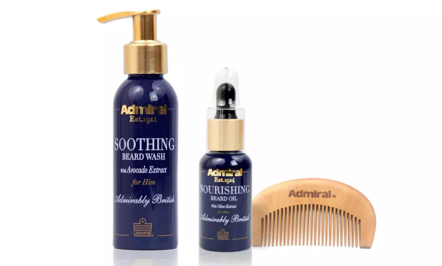 Image 2: Admiral Beard baard-set