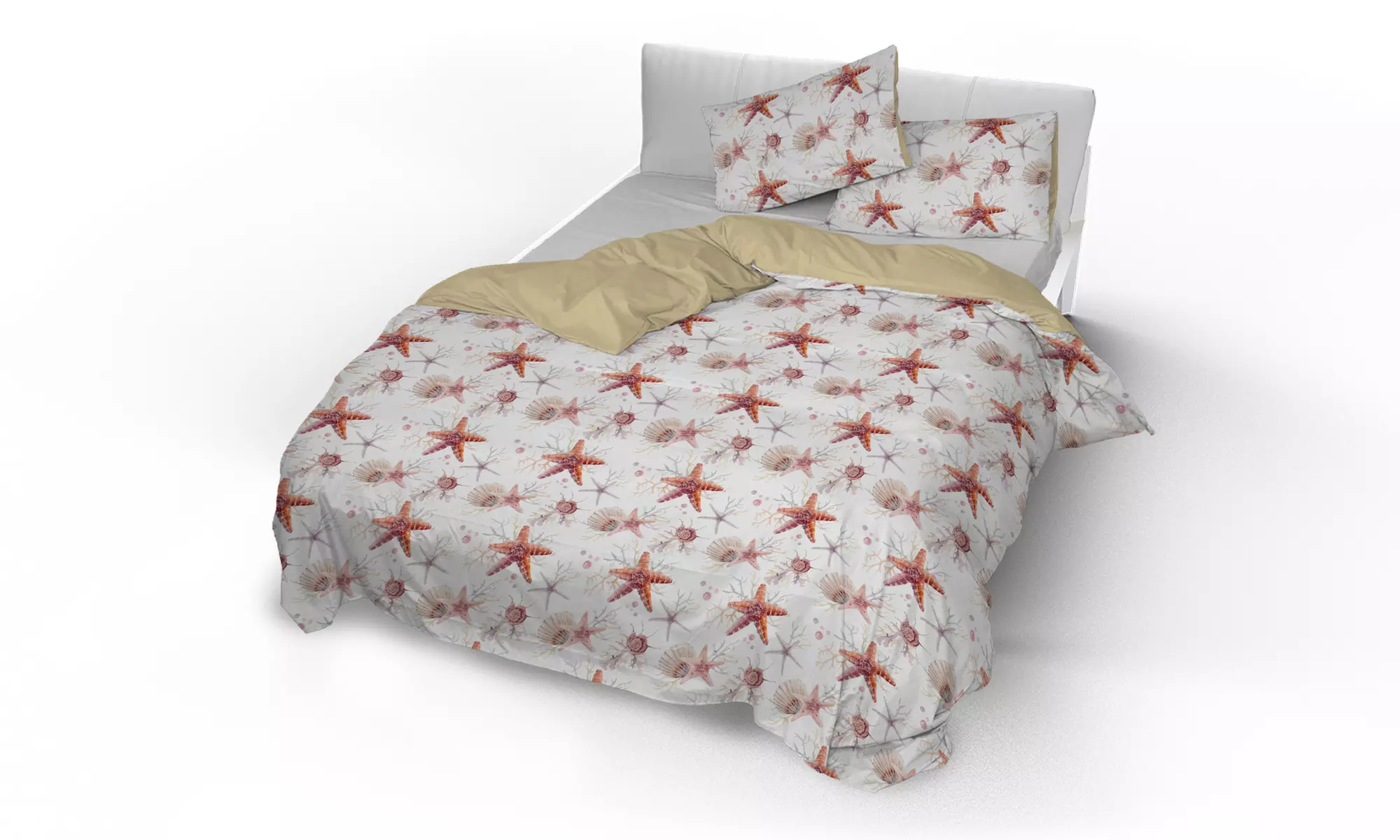 Ensemble de literie fantaisie, effet "peau de pêche"