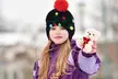 LED Holiday Fun Beanie for Kids - Second Medium