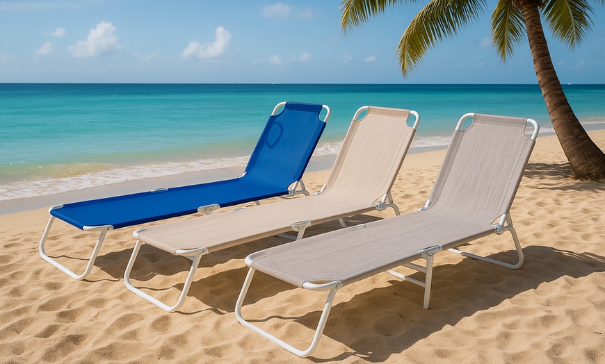 Image 1: Hamaca plegable portátil ligera en diferentes colores