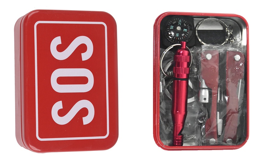 Image 2: 6-in-1-SOS-Notfall-Survival-Kit