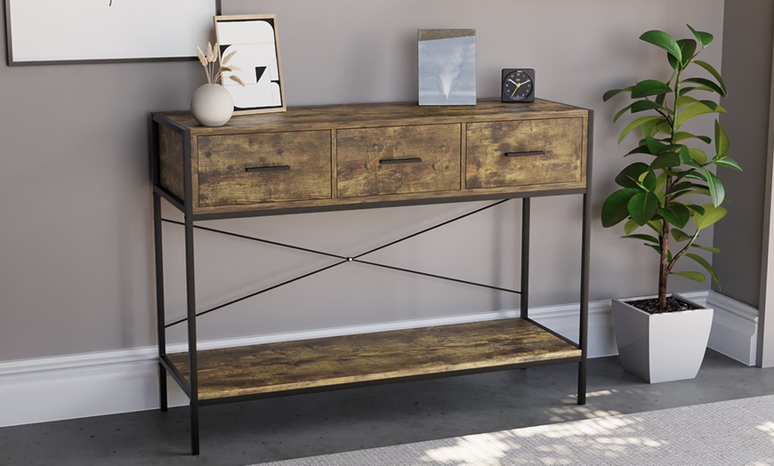 Image 5: Industrial Style Brooklyn Console Tables