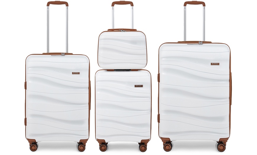 Image 24: One or Four Piece Suitcase set