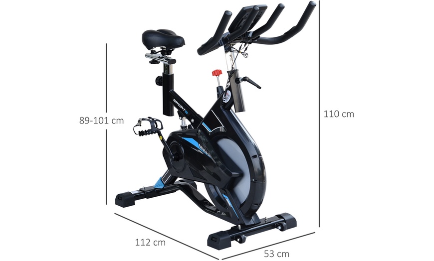 Image 10: HomCom Exercise Bike