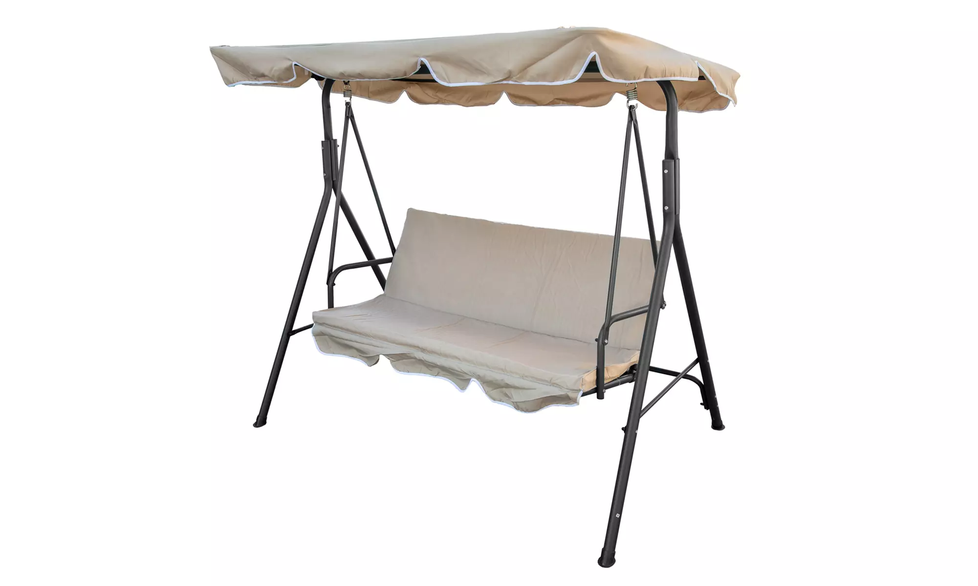 Dondolo in acciaio e poliestere 3 posti Camillo Rigamonti