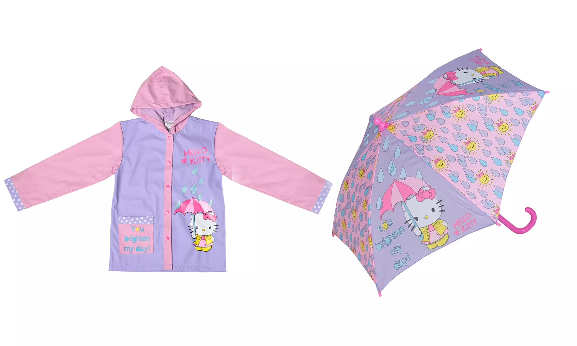 Hello Kitty Toddler Hooded Raincoat Slicker or Umbrella - Primary Image
