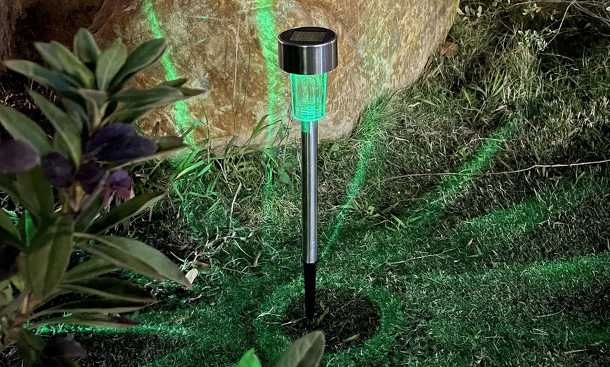 Image 7: Set of 10 Solar Stick Lights