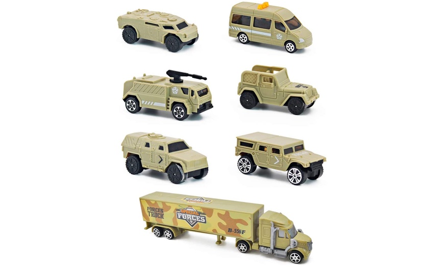 Image 2: 12-Piece Special Forces Assorted Military Vehicles Play Set