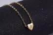Initial Heart Pendant Necklace Letter Heart Choker Necklace - Second Medium