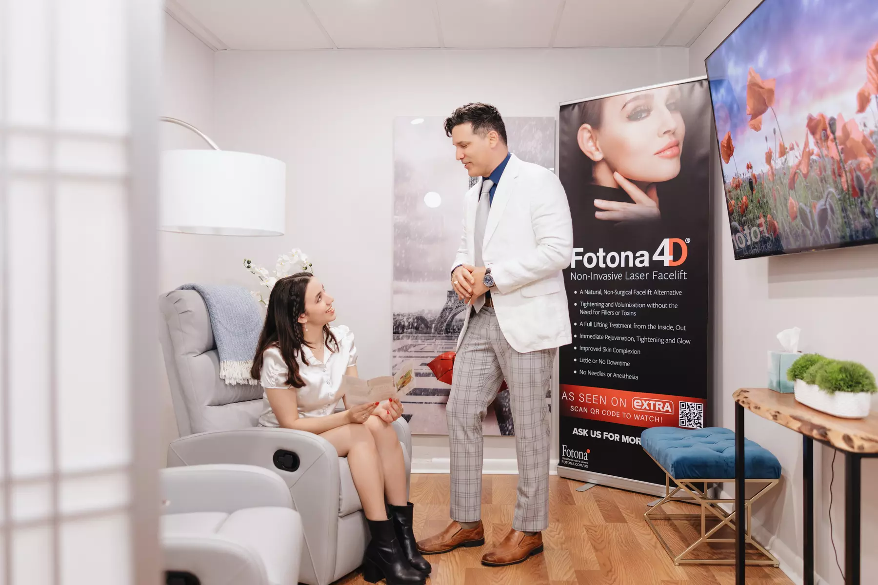 Fotona Laser Spider Vein Removal Available in 30 or 60 Minute Sessions