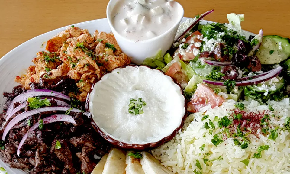 Shawarma Combo for One or Two at Zayna Flaming Grill (Up to 50% Off) - Primary Image