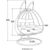 Image 10: Home Deluxe Polyrattan-Hängesessel TWIN