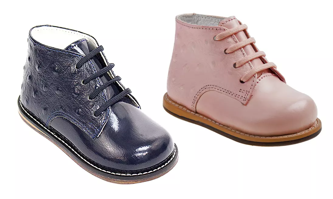 Josmo 8190 Smooth Ostrich Baby Walking Shoes - Primary Image