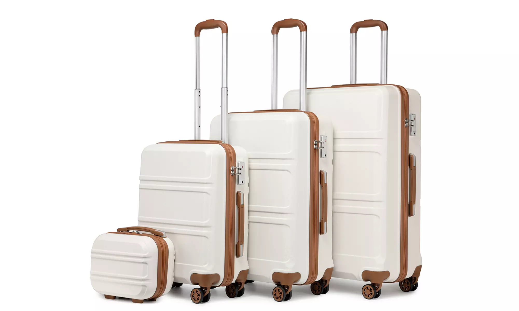 1x oder 4x Classic Koffer-Set mit Zahlenschloss