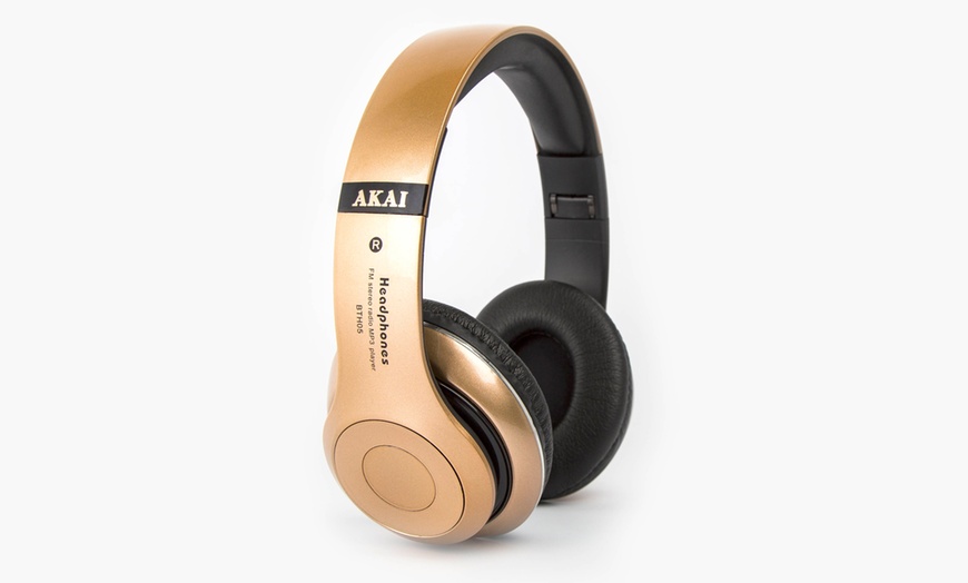 Image 2: Akai BTH05 Bluetooth Headphones