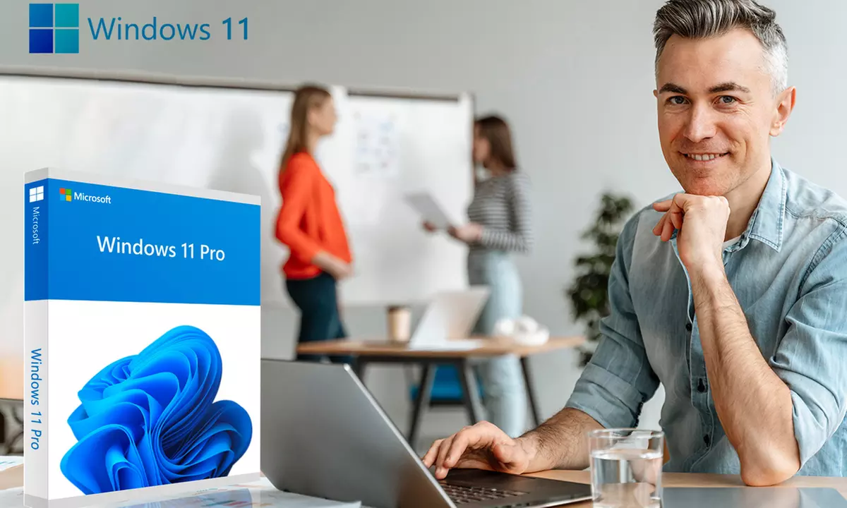 Lebenslange Windows 11 Pro Lizenz inkl. englischer Onlinekurs als Download (bis zu 96% sparen) - Primary Image