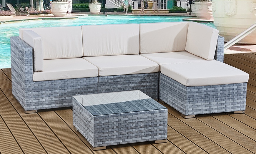 Image 9: Four-Seater Outdoor Sofa Set