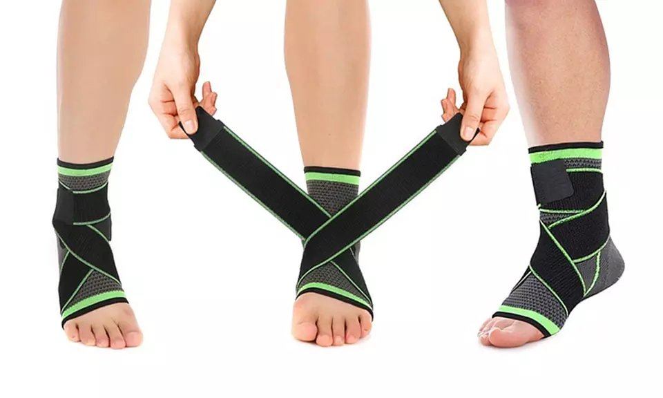 DCF Adjustable Ankle Compression Sleeve for Men and Women - Second Medium