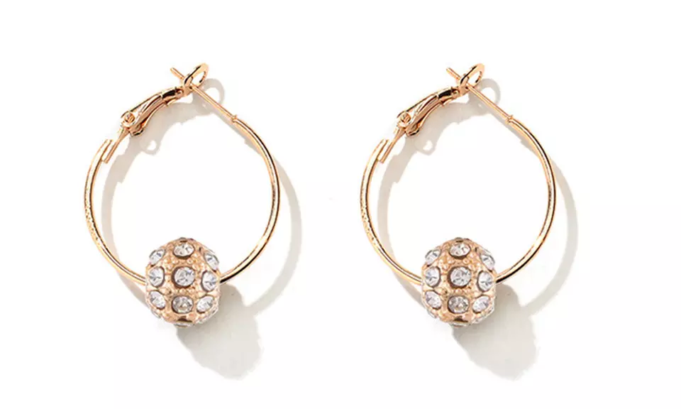 1x oder 2x Creolen mit Anhänger