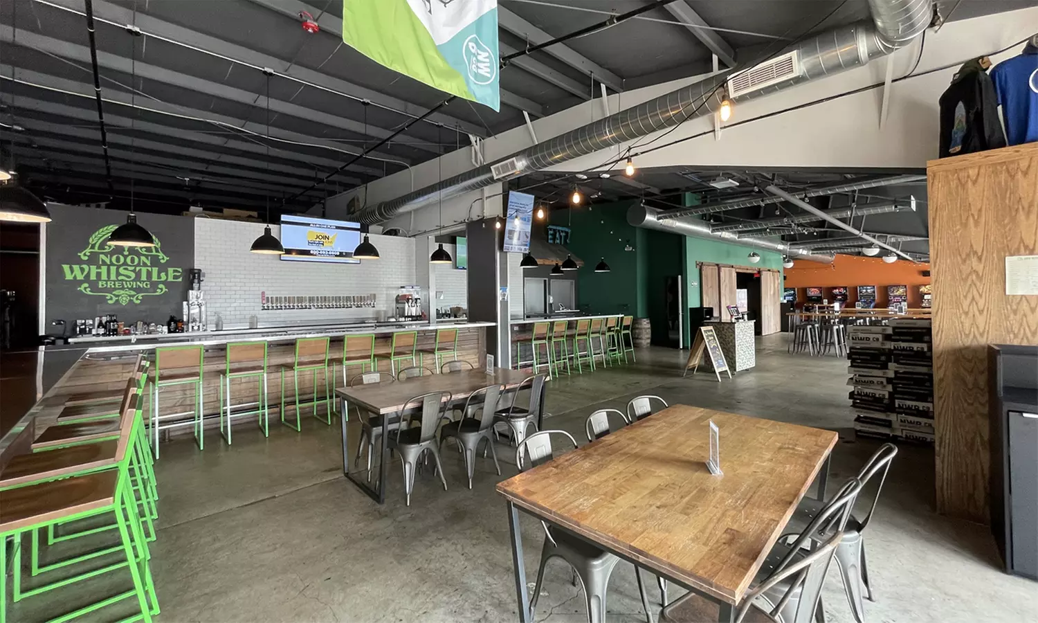 One or Two Pints with Food Credit for One or Two People at Noon Whistle Brewing (Up to 26% Off) - Second Medium