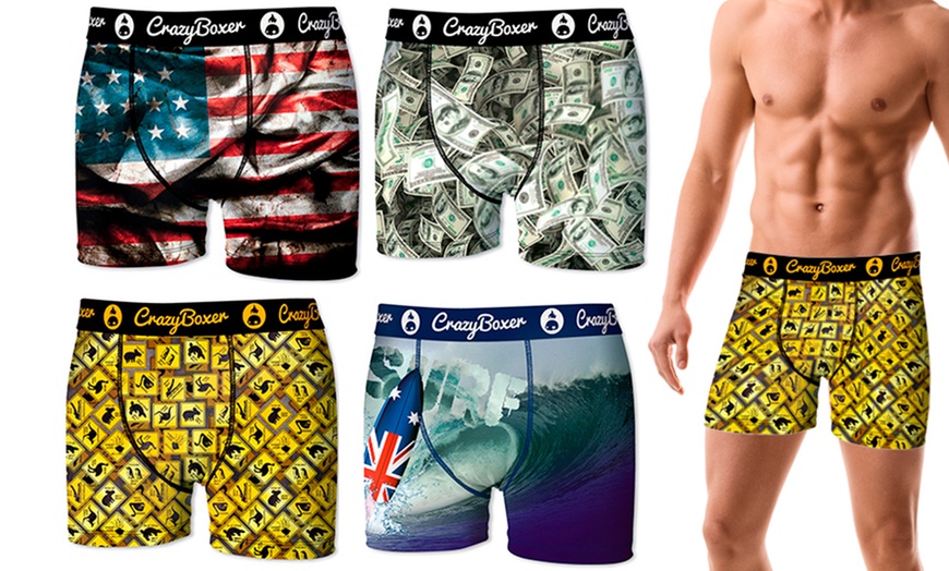 Image 2: Crazy Boxer Men's Boxers 4-Pack