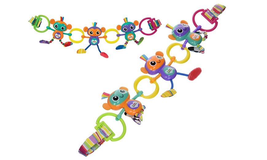 Image 2: Lamaze Monkey Links Pram Baby Toy