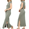 Image 7: Acting Pro Women's Side Slit Maxi Dress. Plus Sizes Available.