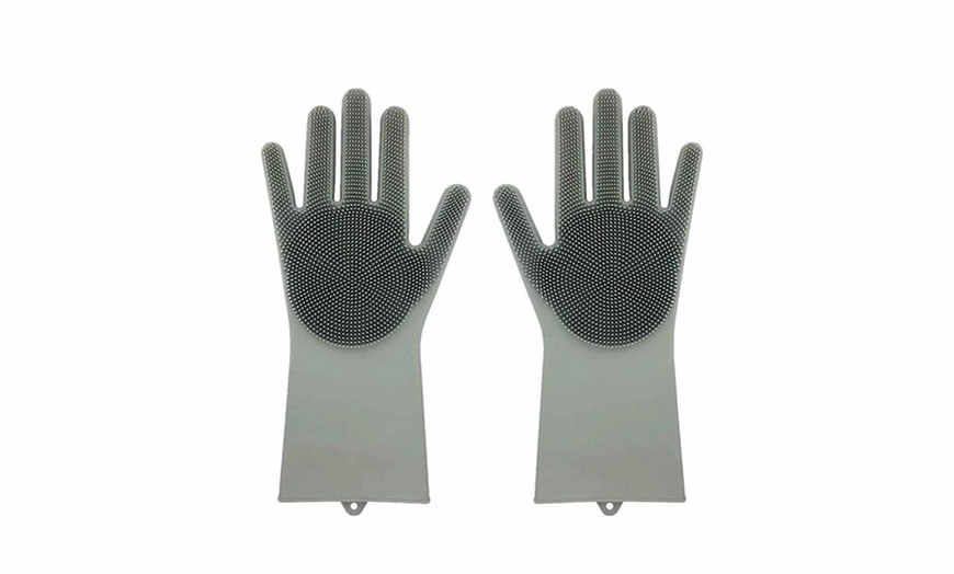 Image 7: Silicone Dish Washing Gloves
