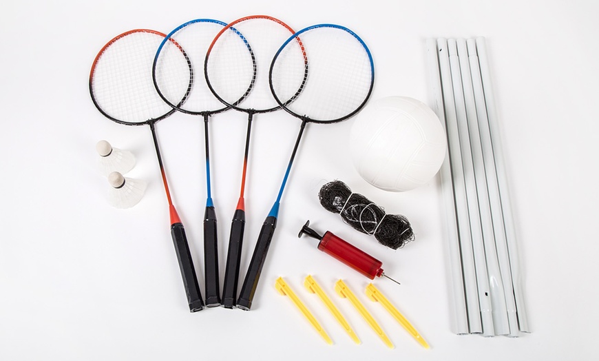 Image 4: Volleyball and Badminton Set 