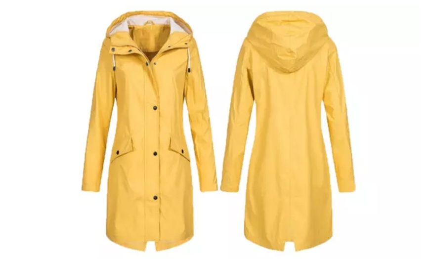 Image 2: Women's Waterproof Long Jacket