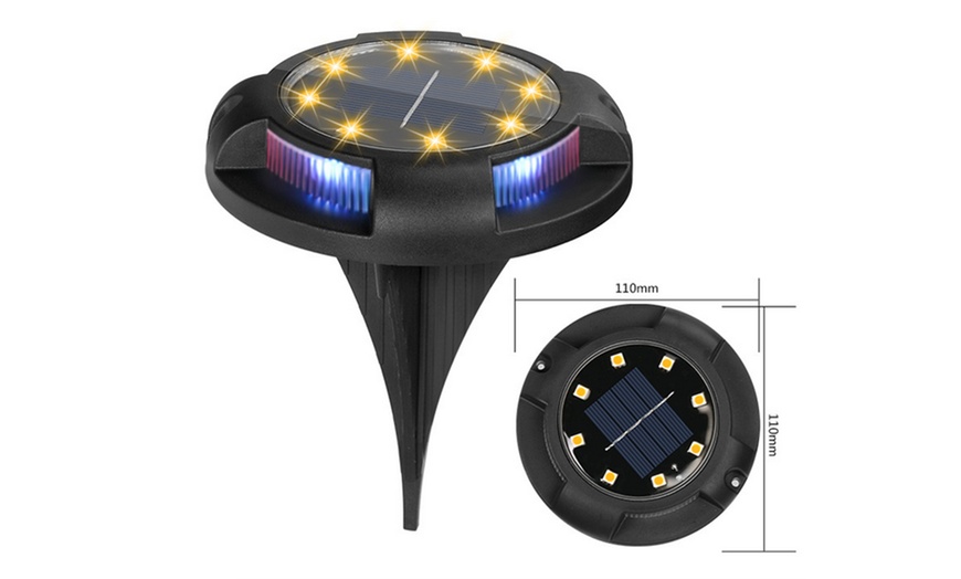 Image 6: Two or Four 12-LED Outdoor Garden Solar Underground Lights