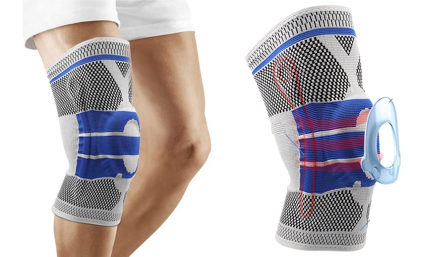 Image 1: Compression Silicone Knee Sleeve