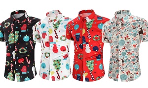 Men's Christmas Short Sleeve Shirt