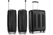 KONO One or Three Piece Four Wheels Hard Shell Suitcases - Second Medium