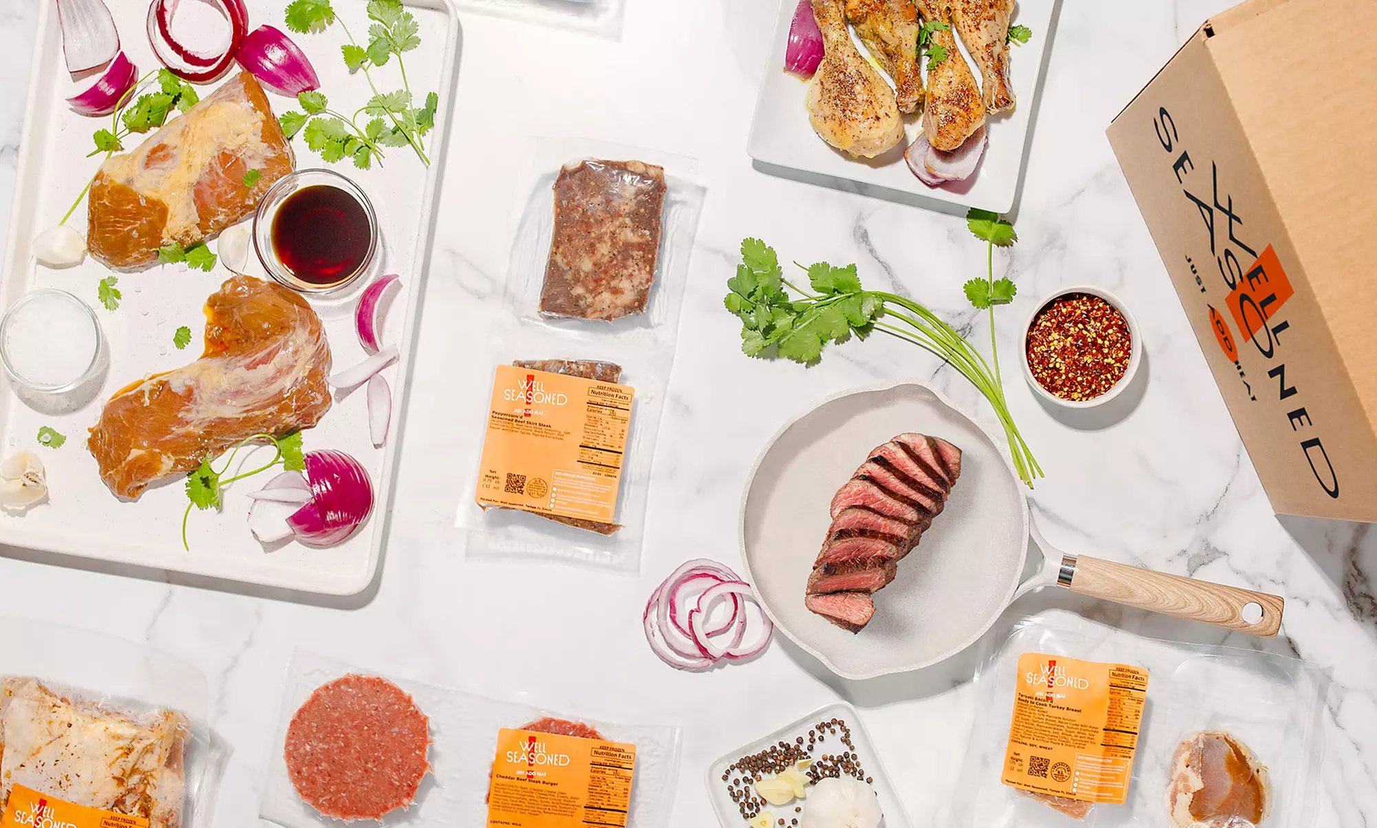 Medium, Large, Extra Large Box or Bulk Box of Ready-to-Cook Meats from Well Seasoned (Up to 45% Off) - Primary Image