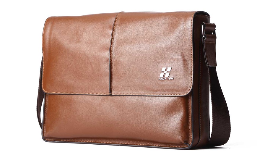 Image 21: Woodland Leathers Men's Bag