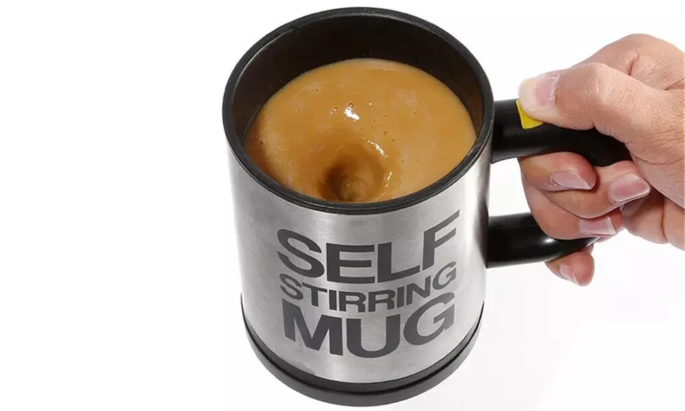 Taza automezcladora eléctrica a pilas de 400 ml