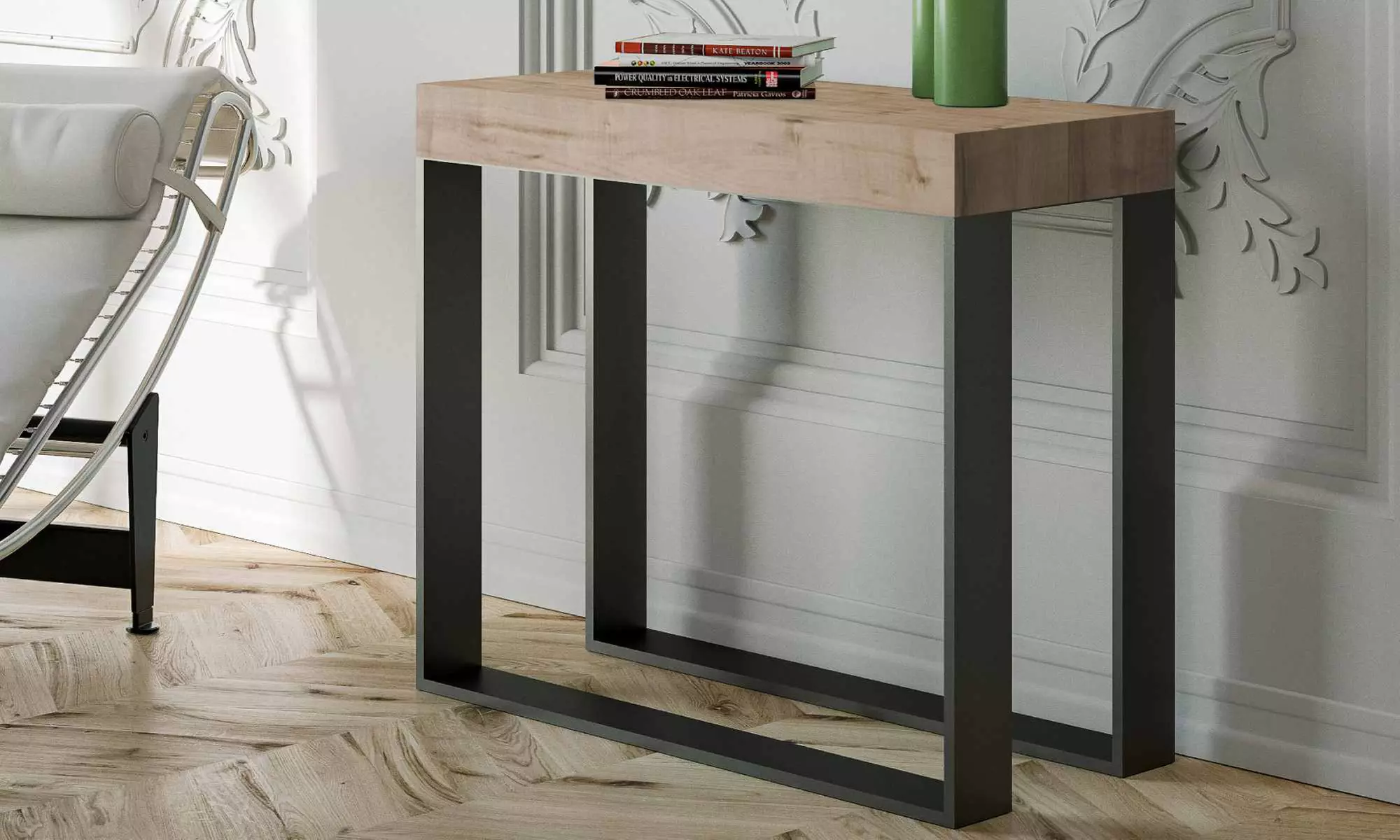 Table console extensible Elettra, coloris au choix, livraison offerte - Primary Image