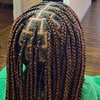 Image 1: Hip-Length Knotless Braids Jumbo, Large Medium, Smedium