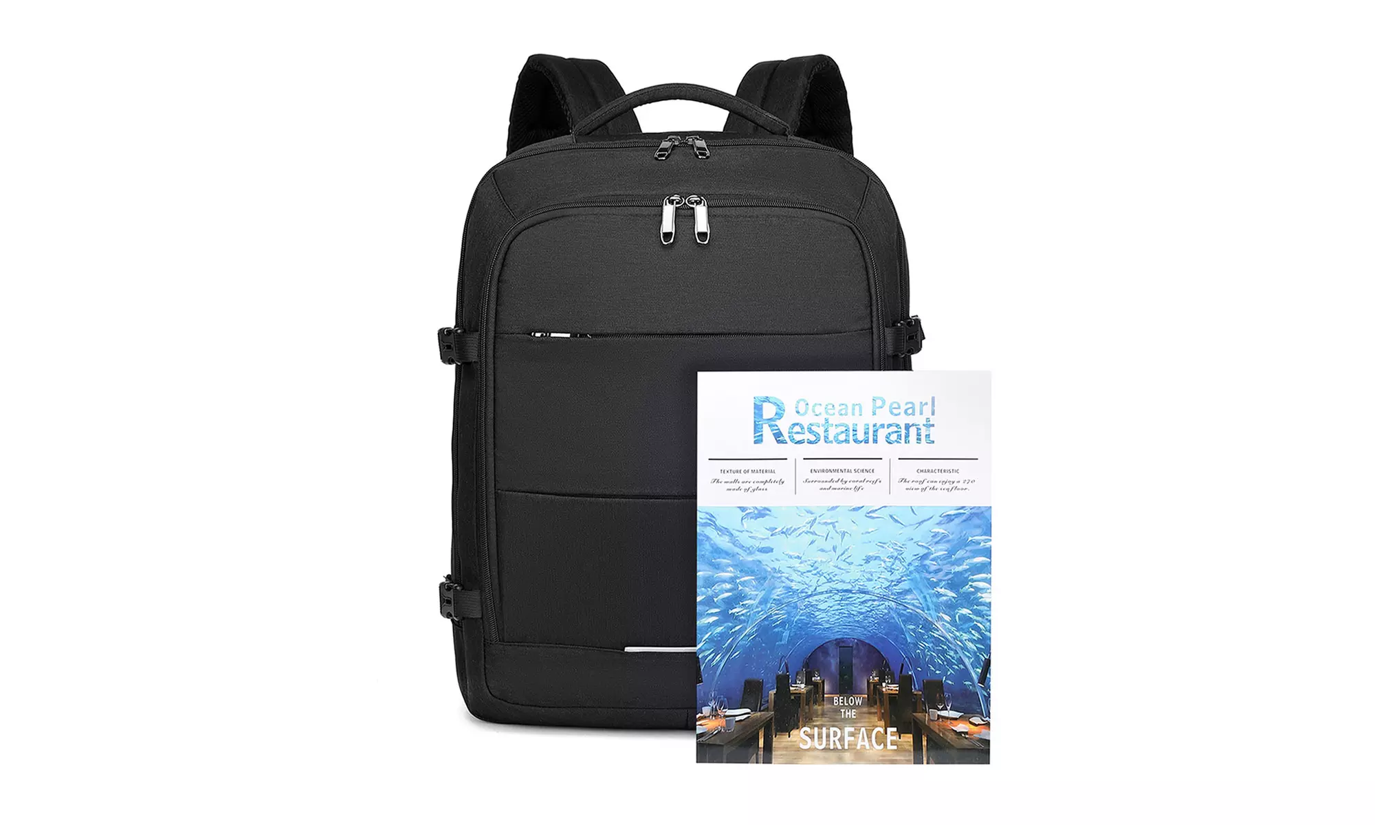 Pack de maletas rígidas y mochila impermeable de cabina