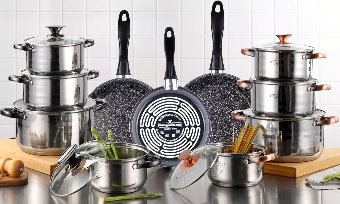 Batteria con 4 pentole, 4 coperchi e 3 padelle San Ignacio - Primary Image