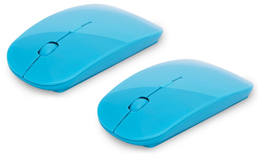 Image 4: Coloured Wireless Mouse