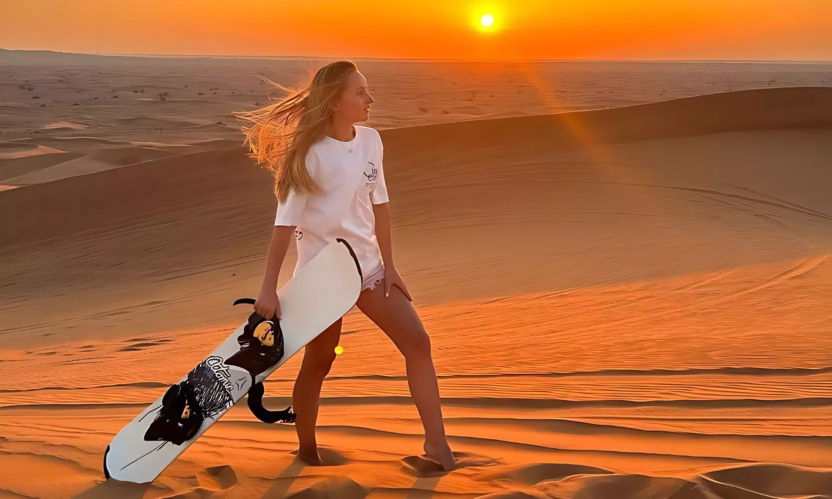 Abu Dhabi Desert Safari w/ Central/Home or Hotel Pickup, Dinner & More