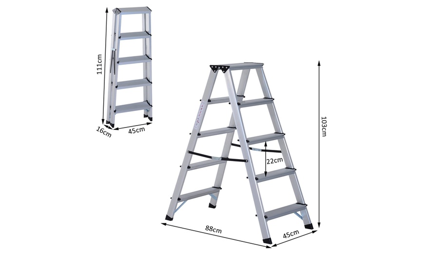 Image 12: HomCom Stepladder Selection