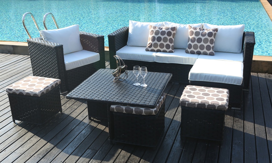 Image 6: Monaco Rattan Sets, Three Colours
