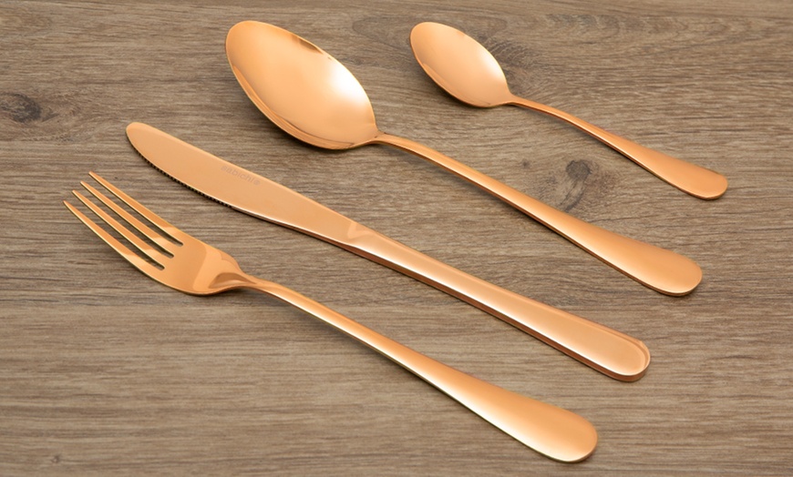 Image 2: Sabichi Metallic Cutlery Set