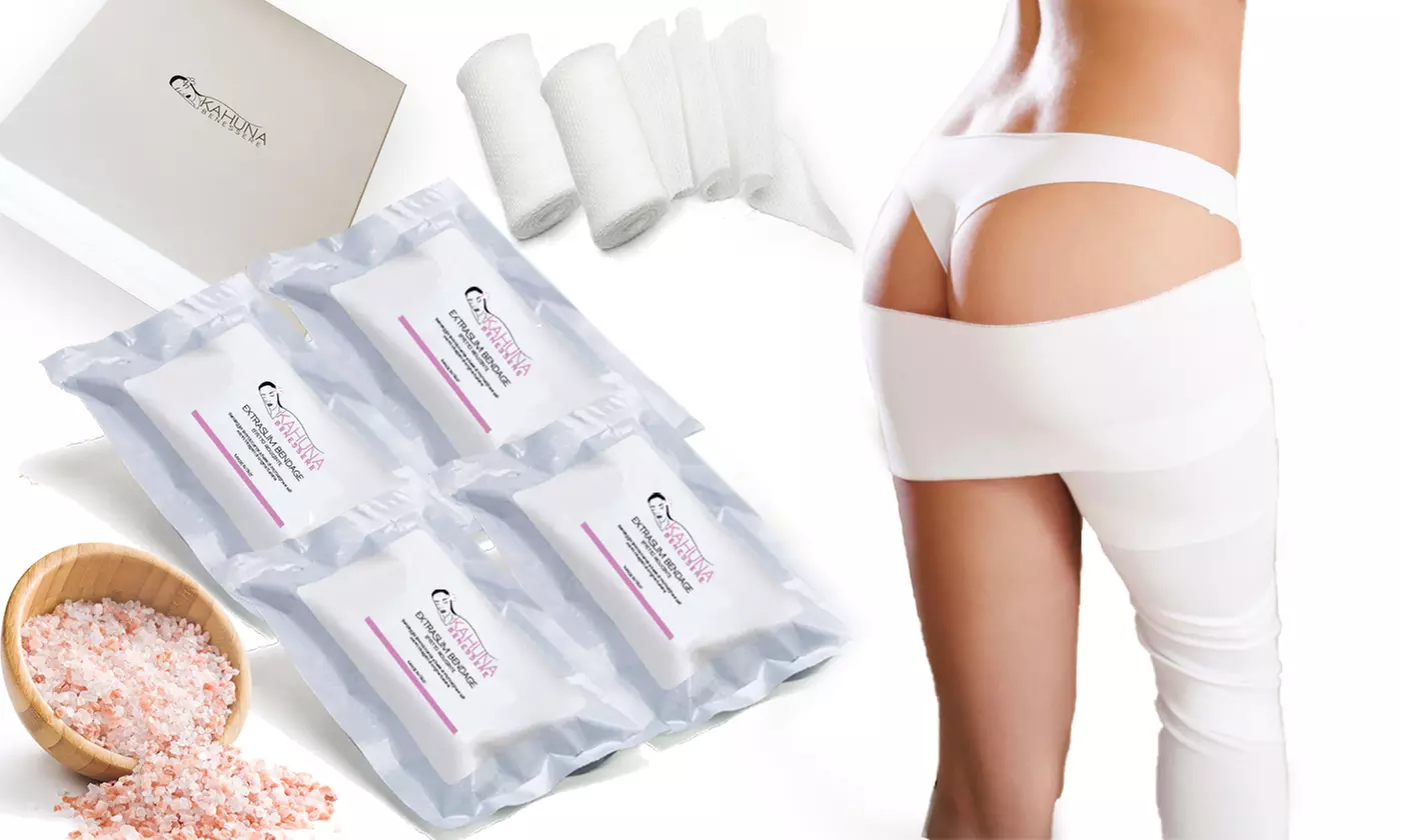 1, 2, 3 ou 4 kits de 2 pansements liporéducteurs à base de microalgues et de sels marins Kahuna Benessere - Image 4