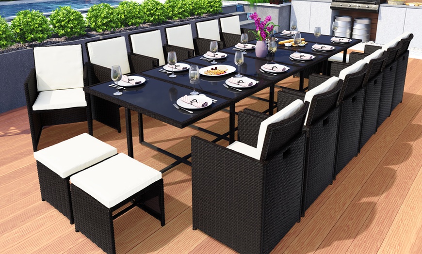 Image 24: Vegas Rattan Cube Set