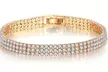 Up to 3 Three-Row Pave Bracelets Encrusted with Swarovski® Crystals - Second Medium