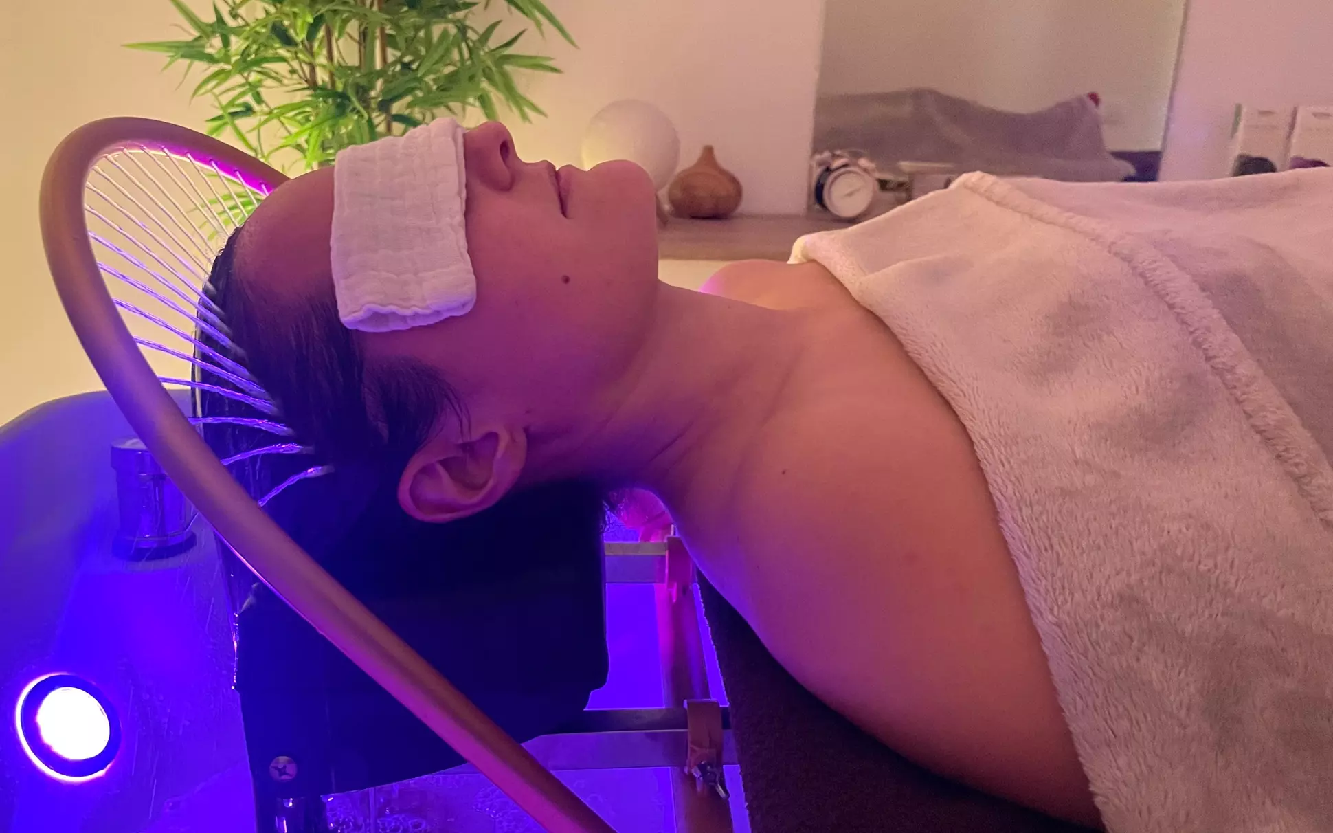 Ritual head spa japonés con té de cortesía y duración a elegir para 1